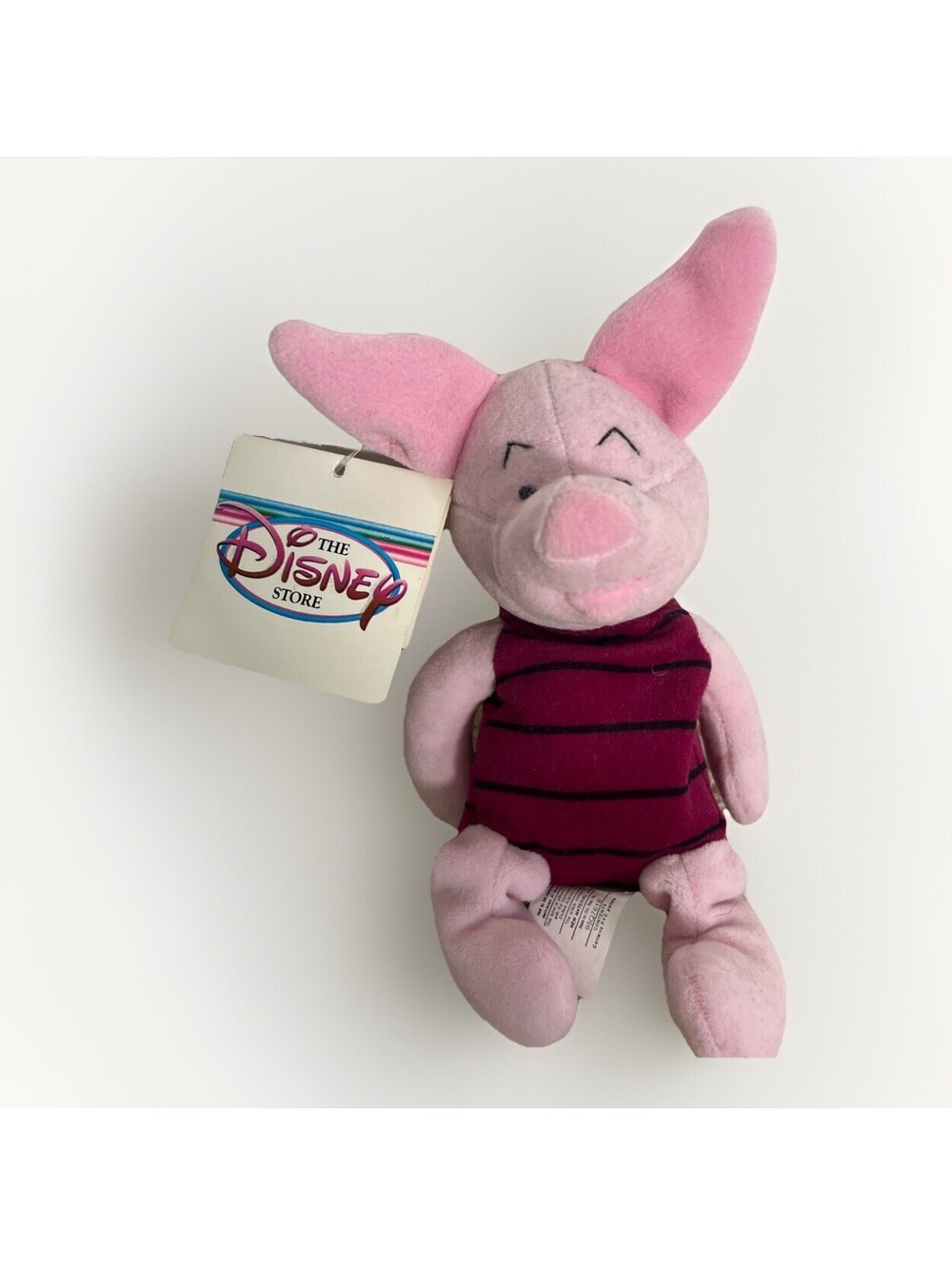 Disney Store Exclusive Winnie The Pooh Huggy Piglet 8" Bean Bag Plush Toy